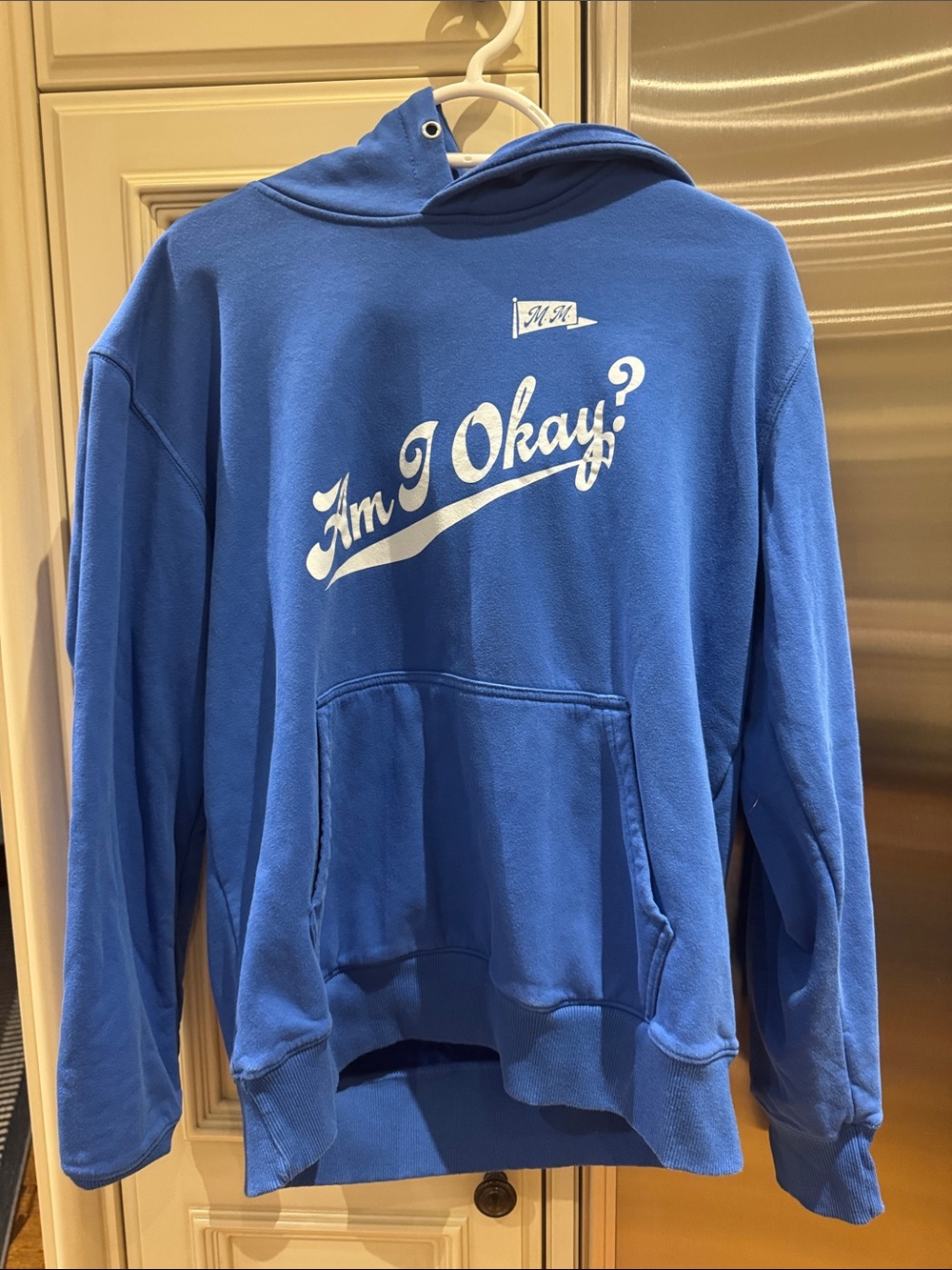 Blue "Am I Okay?" Hoodie Shirt Megan Moroney Concert Hoodie